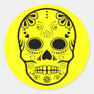 Adesivo Redondo crânio:1