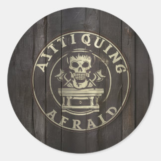 Adesivo Redondo crânio de artista