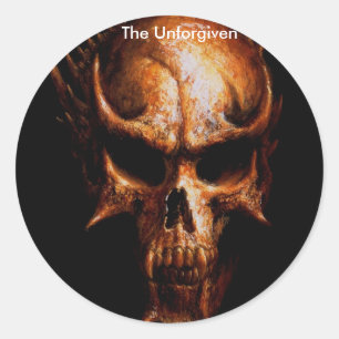 Adesivo Redondo Crânio, o Unforgiven