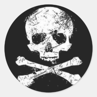 Adesivo Redondo crânios