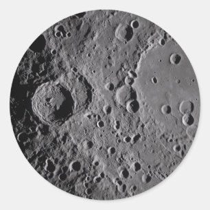 Adesivo Redondo Crateras Lunares Artemis II