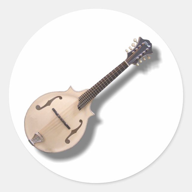 ADESIVO REDONDO CREAM MANDOLIN-STICKER (Frente)