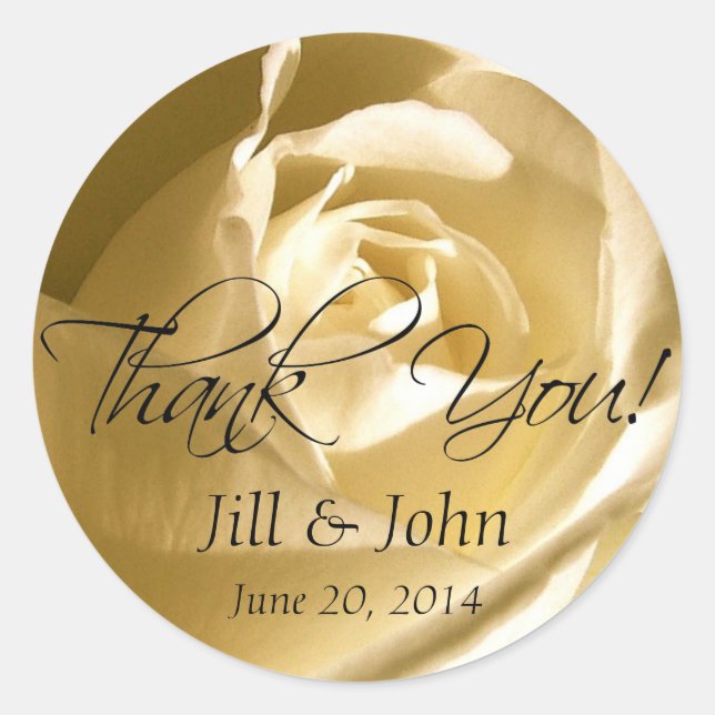 Adesivo Redondo Cream Rosa Obrigado Vencendo Favor Stickers (Frente)