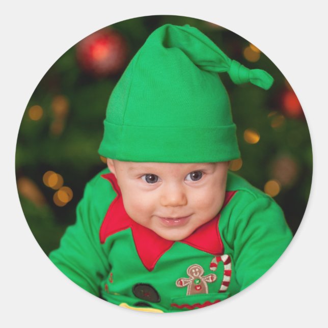 Adesivo Redondo Create Custom Classic add your photo  (Frente)