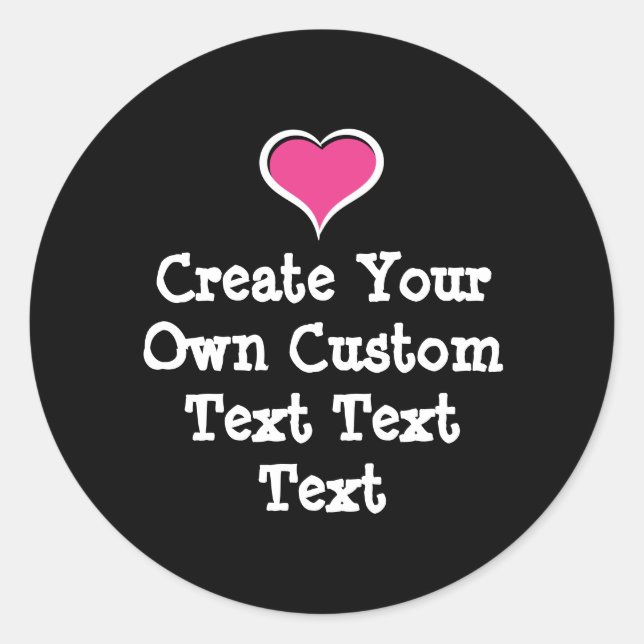 Adesivo Redondo Create your own custom text (Frente)