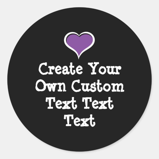 Adesivo Redondo Create your own custom text (Frente)