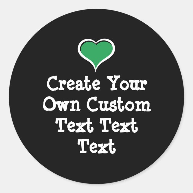 Adesivo Redondo Create your own custom text (Frente)