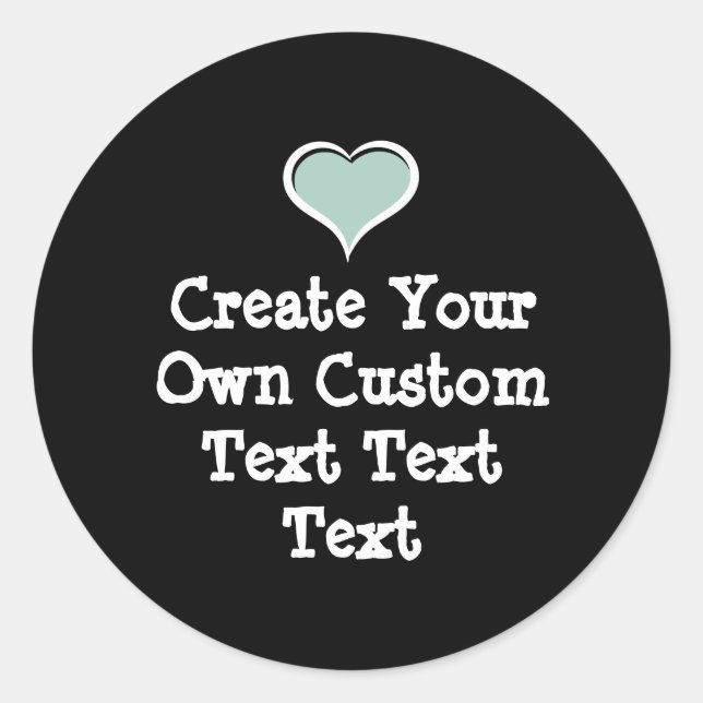 Adesivo Redondo Create your own custom text (Frente)
