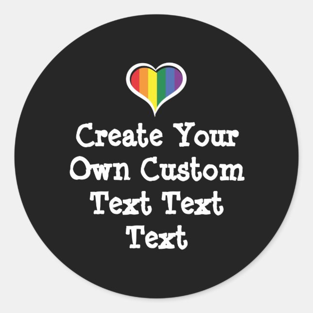 Adesivo Redondo Create your own custom text (Frente)