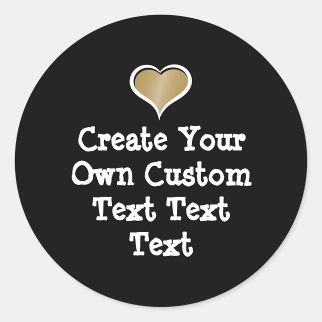 Adesivo Redondo Create your own custom text (Frente)