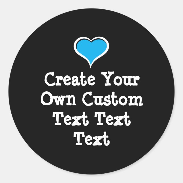 Adesivo Redondo Create your own custom text (Frente)