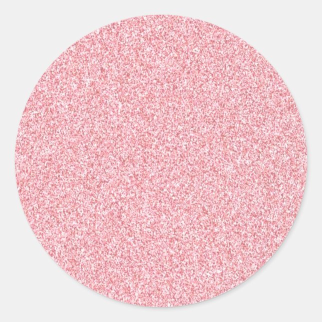 Adesivo Redondo Create Your Own Custom Text Blank Rose Gold (Frente)