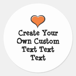 Adesivo Redondo Create your own custom text white Bkgd Ver