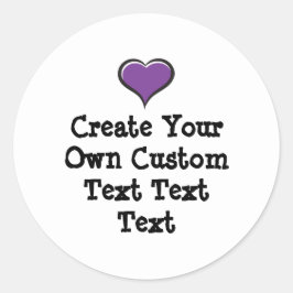 Adesivo Redondo Create your own custom text white Bkgd Ver
