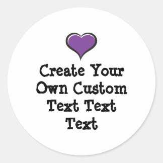 Adesivo Redondo Create your own custom text white Bkgd Ver