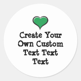 Adesivo Redondo Create your own custom text white Bkgd Ver