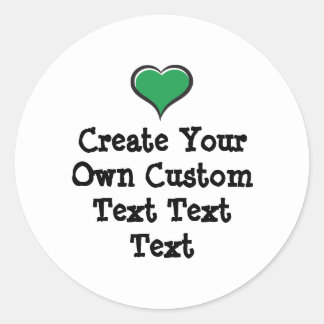 Adesivo Redondo Create your own custom text white Bkgd Ver