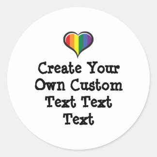 Adesivo Redondo Create your own custom text white Bkgd Ver