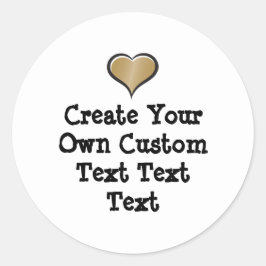 Adesivo Redondo Create your own custom text white Bkgd Ver
