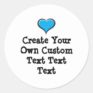 Adesivo Redondo Create your own custom text white Bkgd Ver