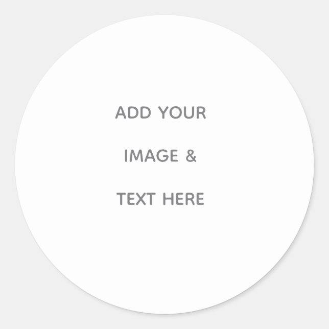 Adesivo Redondo Create Your Own white  (Frente)