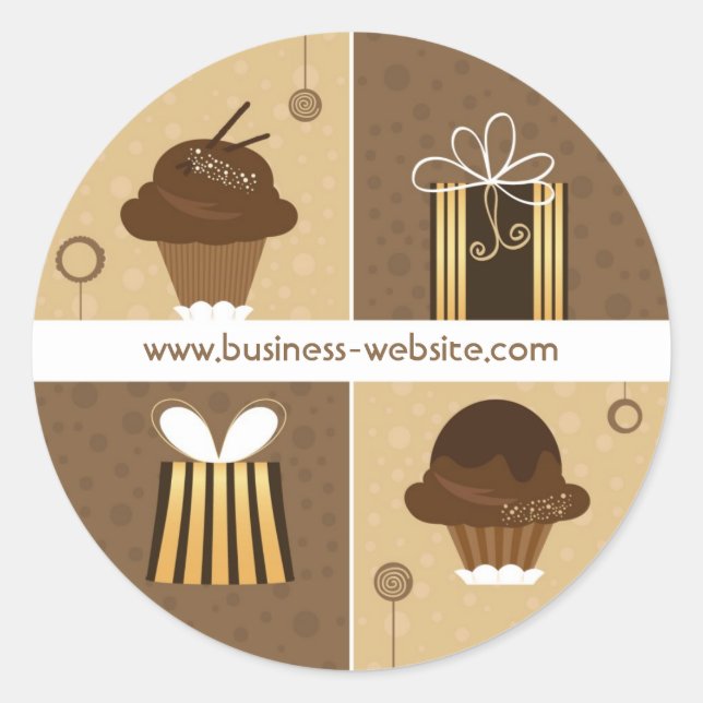 Adesivo Redondo Creative Gift Sticker (Frente)