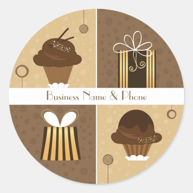 Adesivo Redondo Creative Gift Sticker (Frente)
