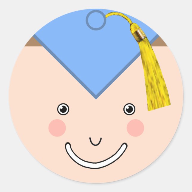 Adesivo Redondo Creative Graduation Classic Round Sticker (Frente)