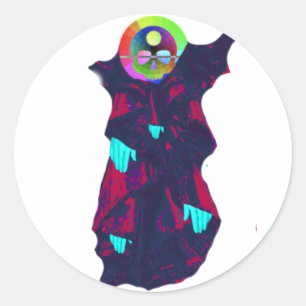 Adesivo Redondo Creative Sprite Sticker