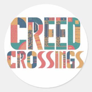 Adesivo Redondo Creed Crossings