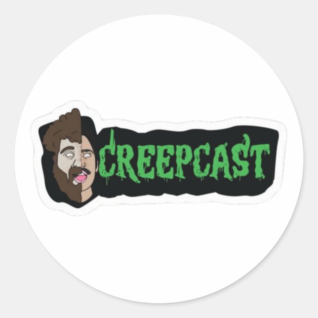 Adesivo Redondo Creepcast Split Goosebumps Sticker (Frente)