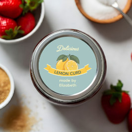 Adesivo Redondo Creme de Limão