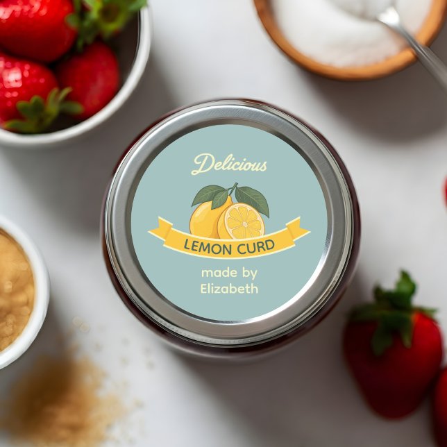 Adesivo Redondo Creme de Limão (Criador carregado)