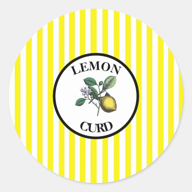 Adesivo Redondo Creme de Limão (Frente)