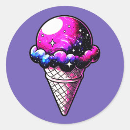 Adesivo Redondo Creme espacial Cone 205