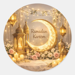 Adesivo Redondo Crescente De Luz E Paz - 