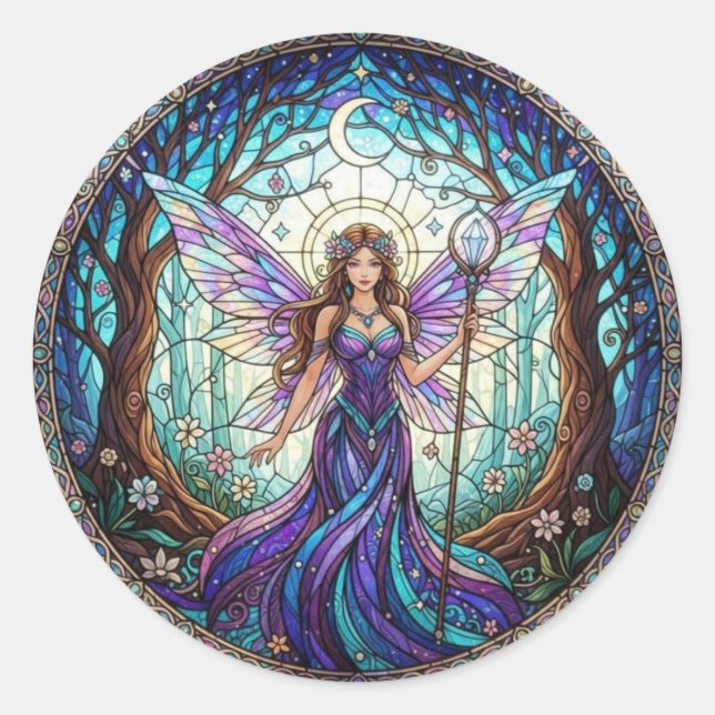 Adesivo Redondo CrescentMoonFairy (Frente)