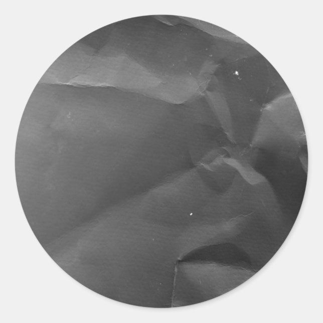 Adesivo Redondo Crescido e Desmoronado Preto (Frente)