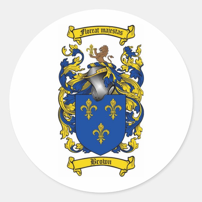 ADESIVO REDONDO CRESCIMENTO DA FAMÍLIA MARROPOSA - CASACO DE ARMAS (Frente)