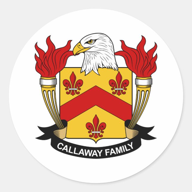 Adesivo Redondo Crest da Família Callaway (Frente)
