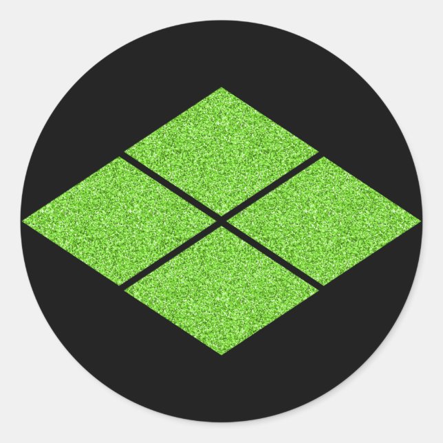 Adesivo Redondo [Crests Familiares] Takeda-bishi Clássico Redondo (Frente)