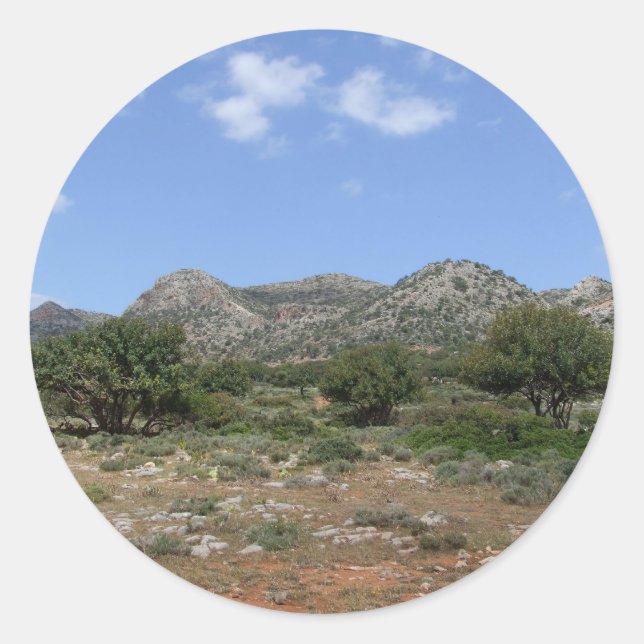 Adesivo Redondo Creta Summer Stickers (Frente)