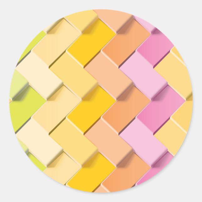 Adesivo Redondo Criação de Novo Padrão (Frente)