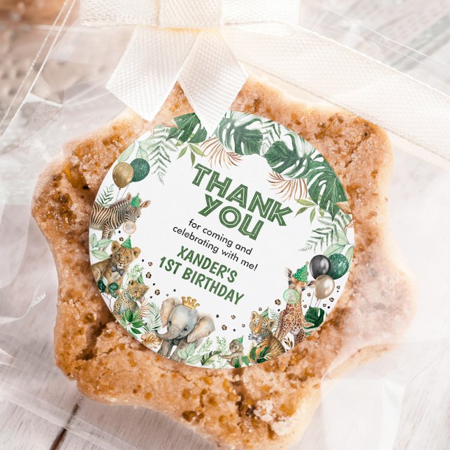 Adesivo Redondo Criança Tropical Safari (Criador carregado)