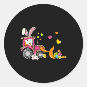 Adesivo Redondo Crianças Bulldozer Páscoa Coelhos Ovos Foguetes Tr