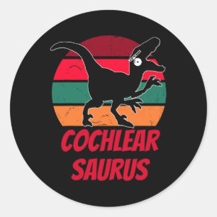 Adesivo Redondo Crianças Dinossauro Aumentando Perda de Consciênci