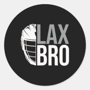 Adesivo Redondo Crianças do Lex Bro Funny Lacrosse Player