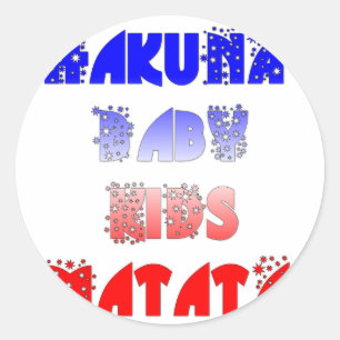 Adesivo Redondo Crianças Francesas Hakuna Matata.png