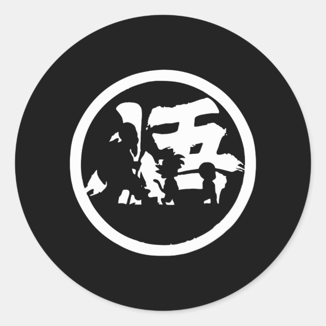 Adesivo Redondo Crianças Gokku (Frente)