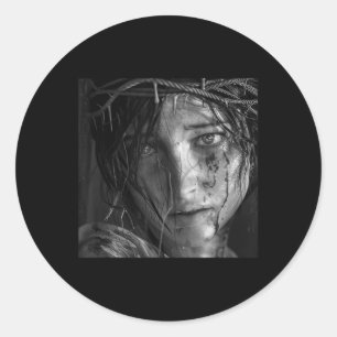 Adesivo Redondo Crianças Jesus, Cristianismo, Movimento das Mulher